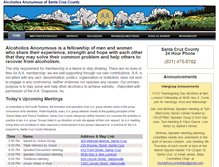 Tablet Screenshot of aasantacruz.org